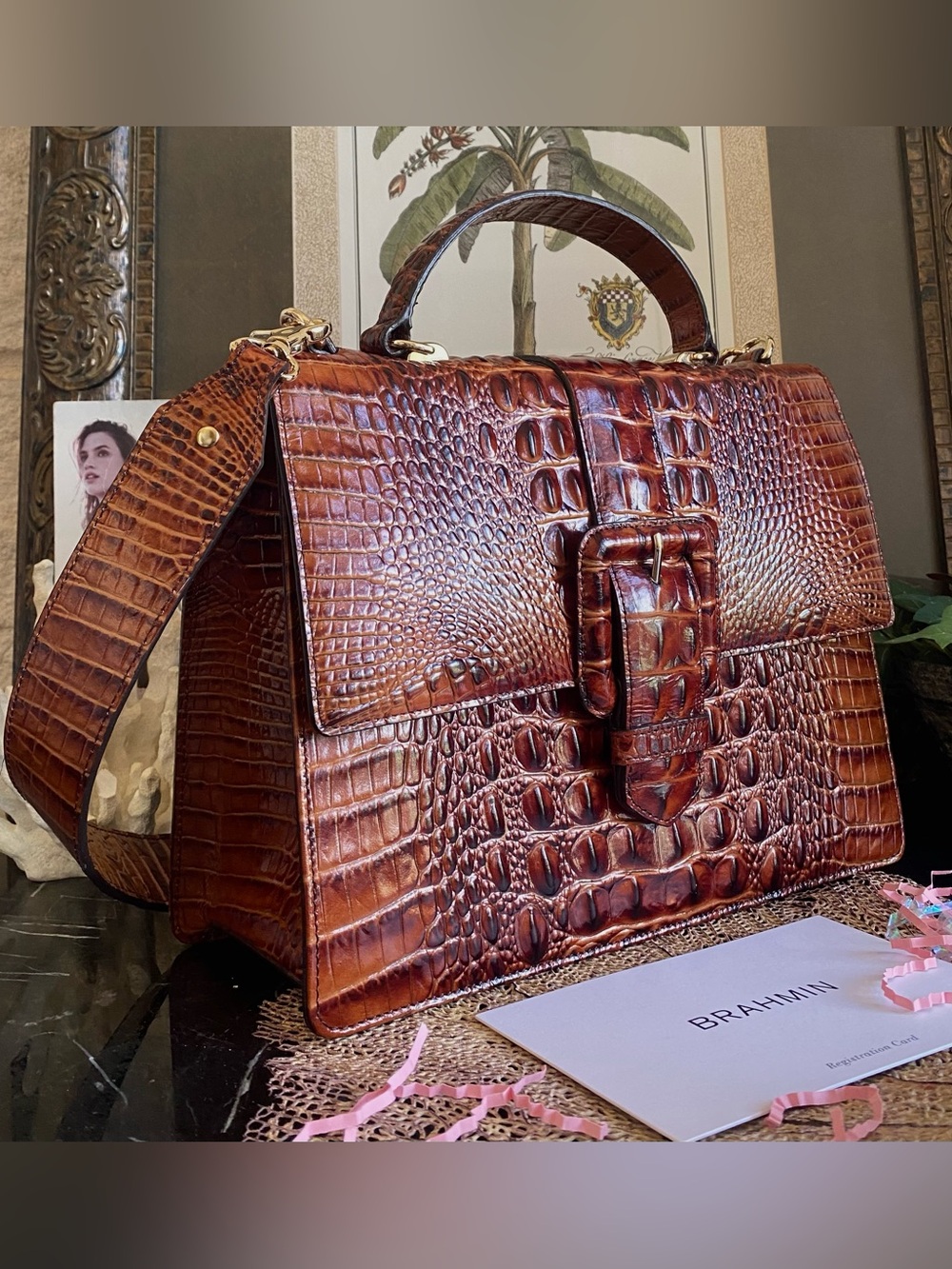 🌳🌳 FABULOUS PECAN “MEDIUM FRANCINE” Brahmin Satchel